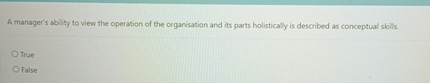 Solved A manager's ability to view the operation of the | Chegg.com