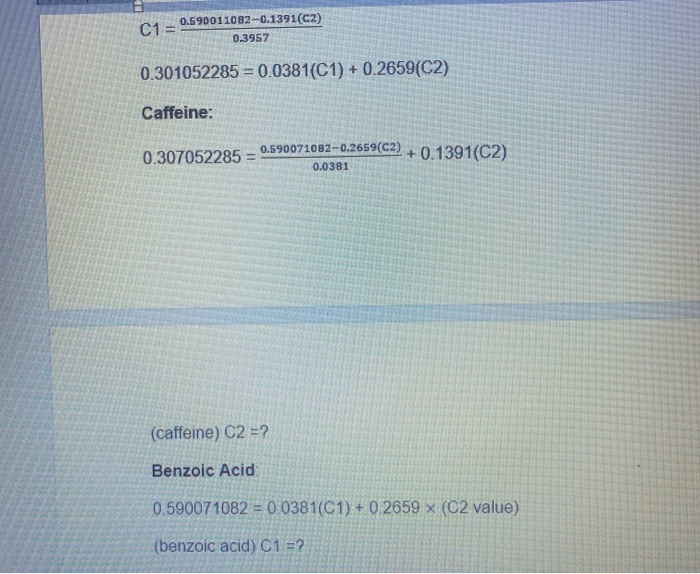 Solved please help me solve for C1 and C2 using the | Chegg.com