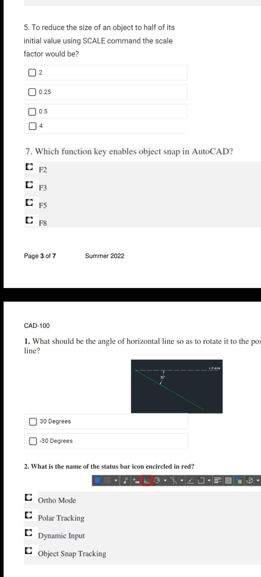 Solved 5. To reduce the size of an object to half of its | Chegg.com