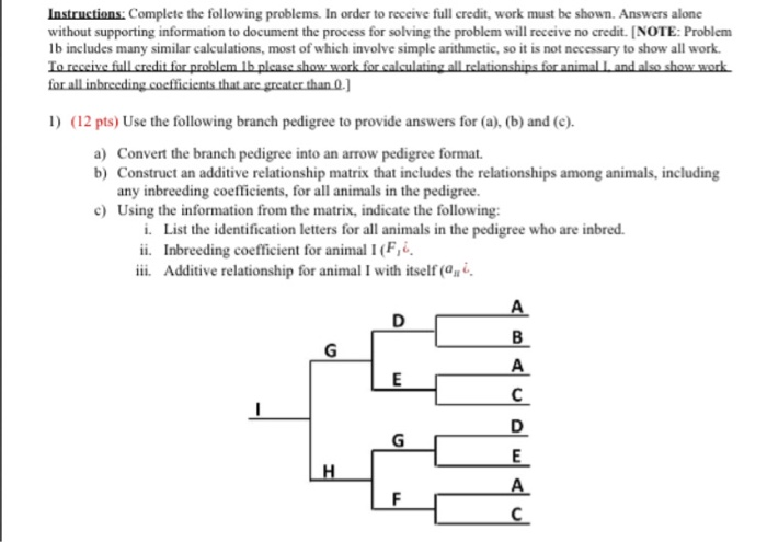 Solved Instructions: Complete the following problems. In | Chegg.com
