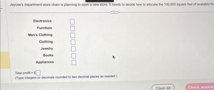 Solved question a: Develop a linear optimization model to | Chegg.com