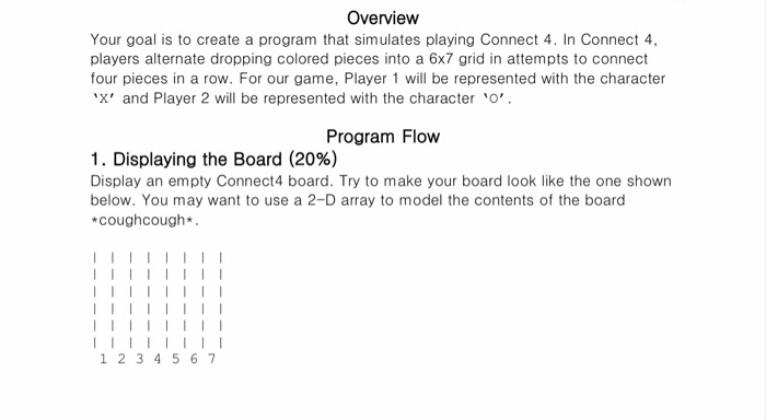 Solved Overview Your goal is to create a program that | Chegg.com
