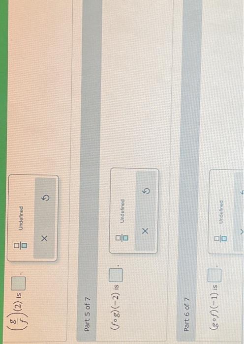 Solved The graphs of f and g are shown. Evaluate the | Chegg.com