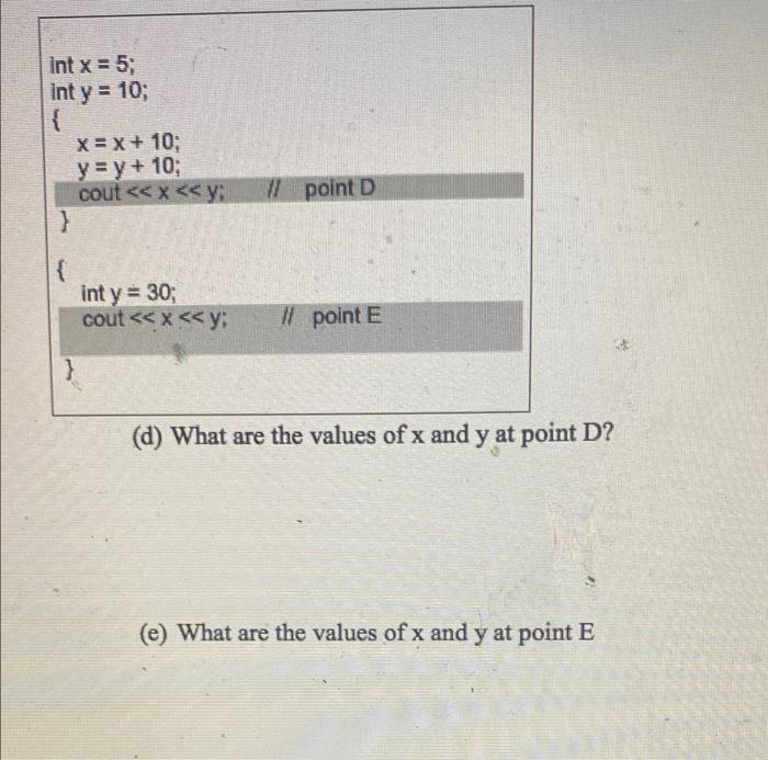 Solved P1) Given CH code, answer the following scope related | Chegg.com