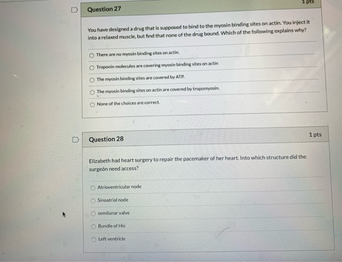 Solved 1 pts Question 27 You have designed a drug that is | Chegg.com