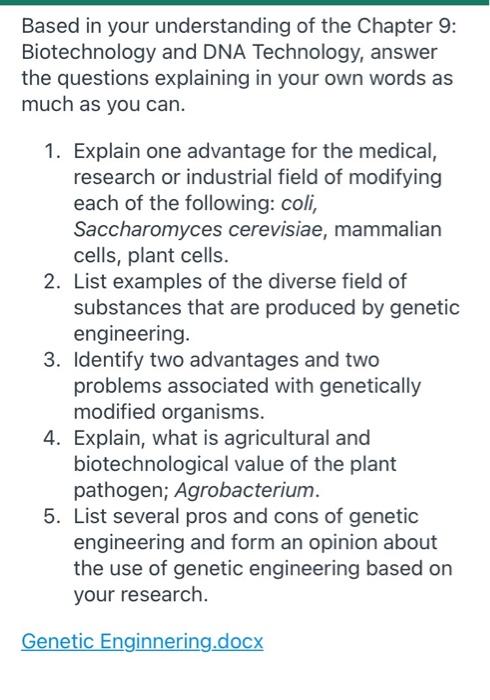 pros and cons of using the biotechnology