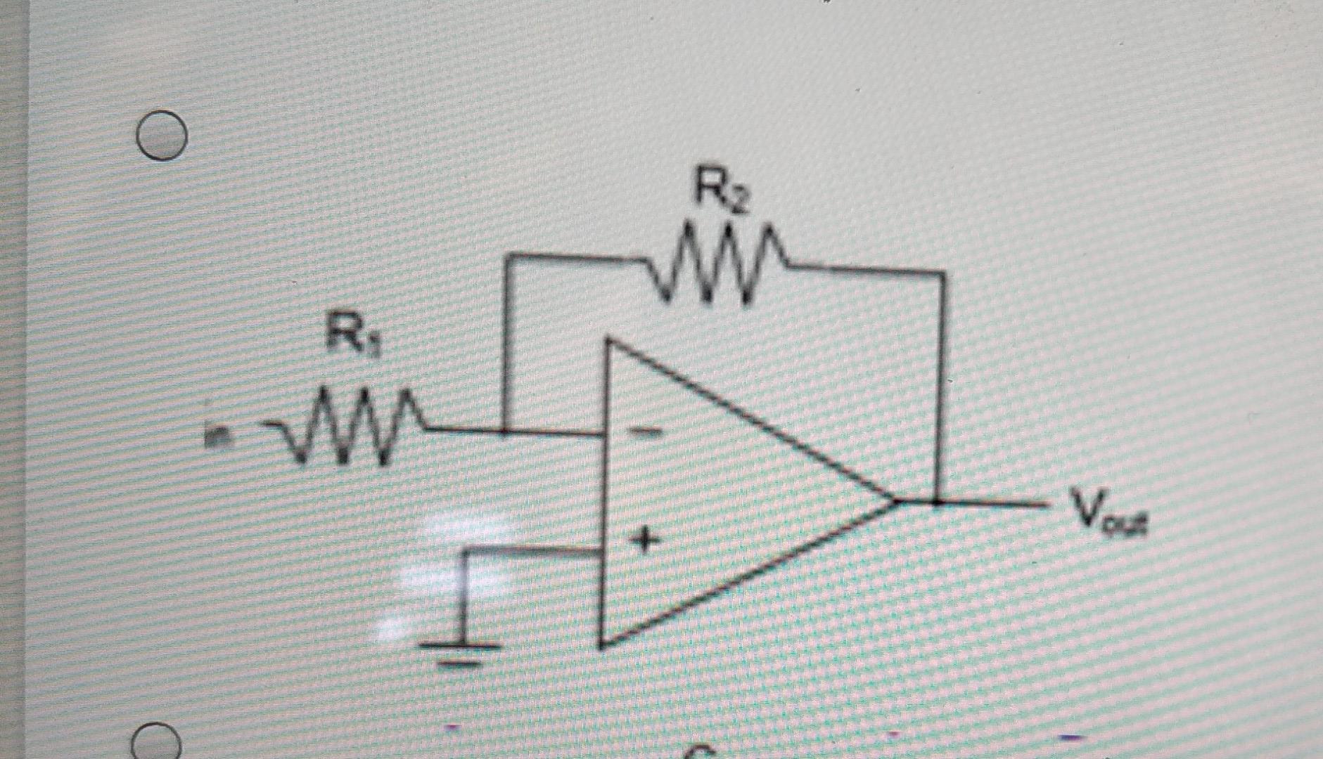 Solved UNIS Question 1 The figure shows an inverting | Chegg.com