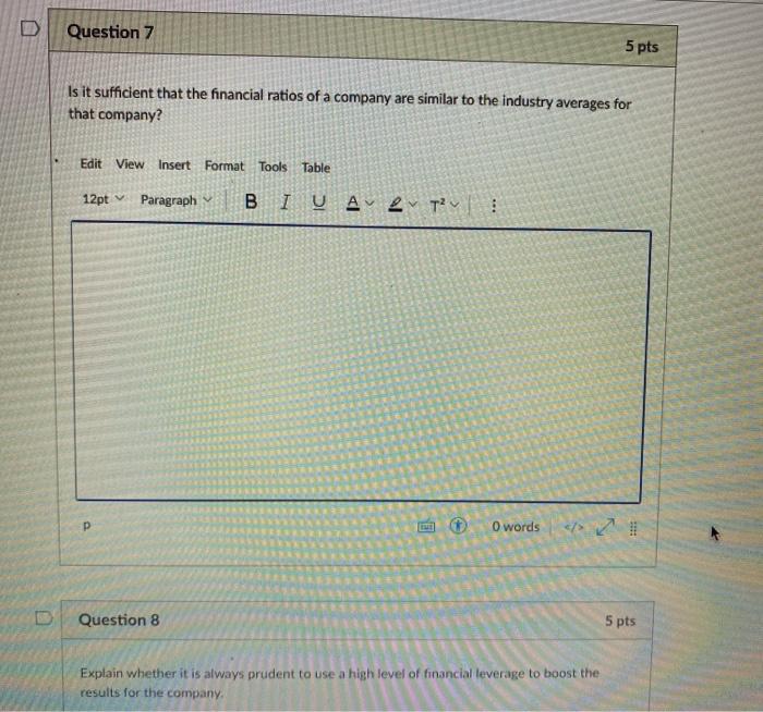 Solved D Question 7 5 pts Is it sufficient that the | Chegg.com