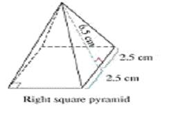 Solved find surface area of the following right square | Chegg.com