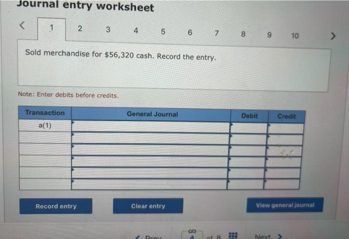 Solved Journal entry worksheet Anticipate further returns of | Chegg.com