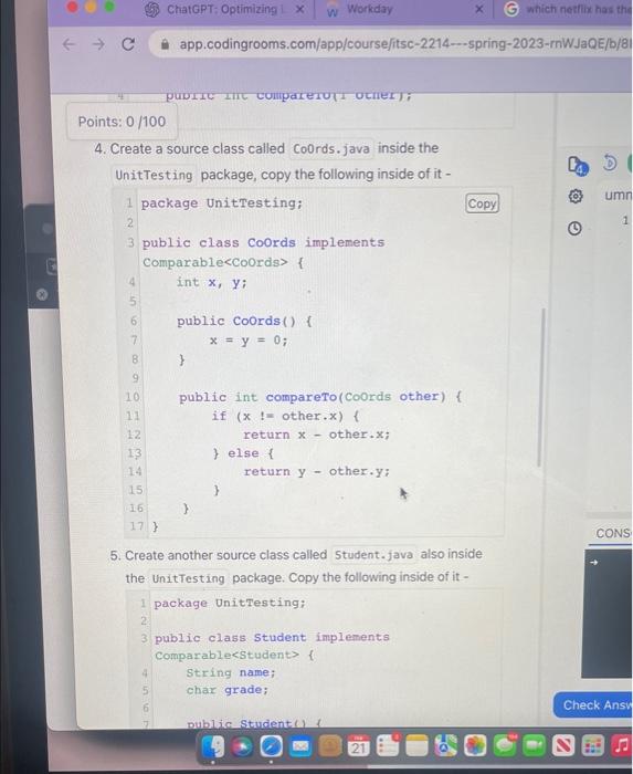 Solved In this lab, we are qoing to write tests for a | Chegg.com