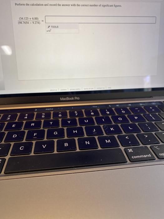 Solved Perform The Calculation And Record The Answer With Chegg Com