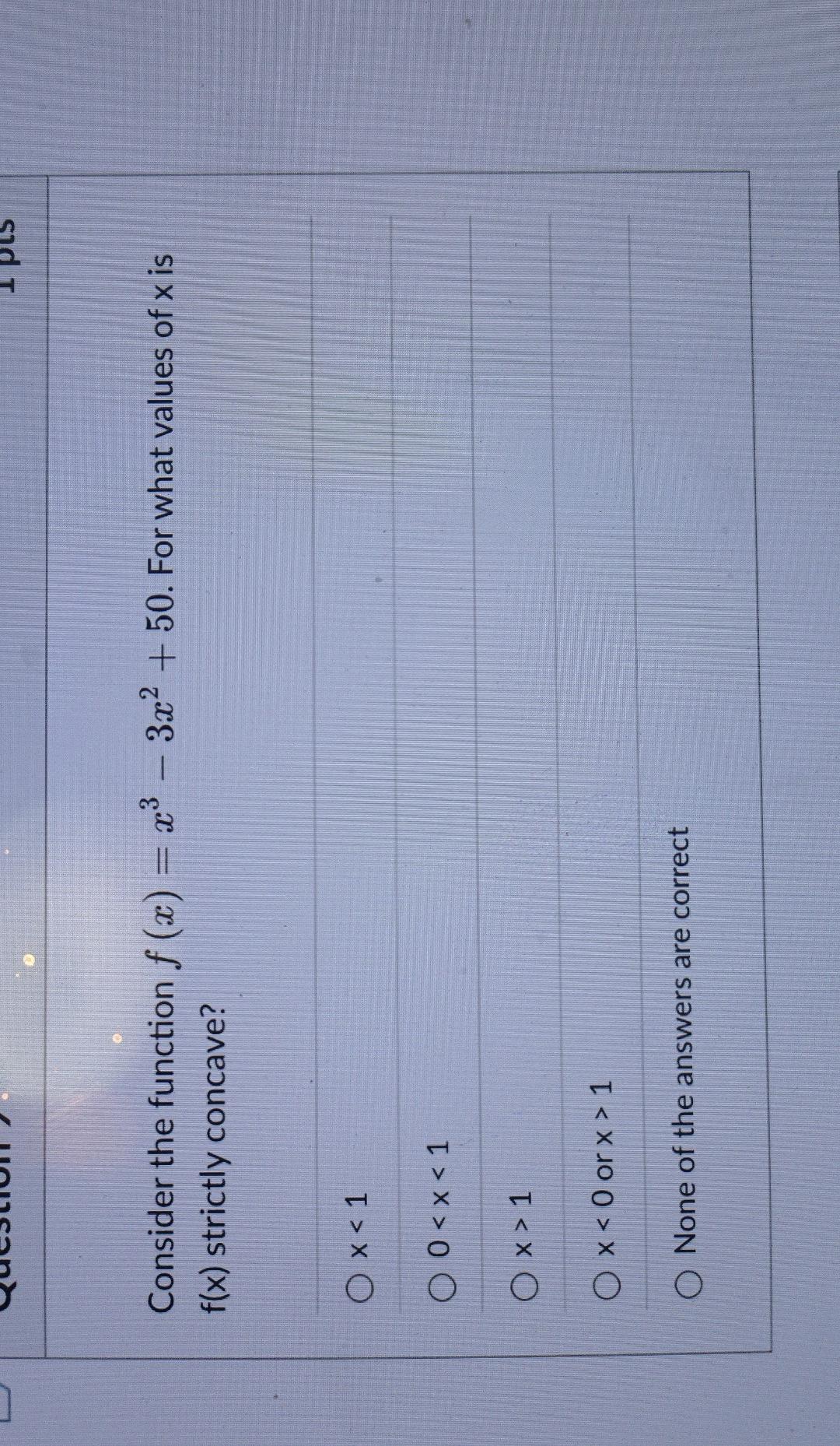 Solved Consider the function f(x)=x3−3x2+50. For what values | Chegg.com