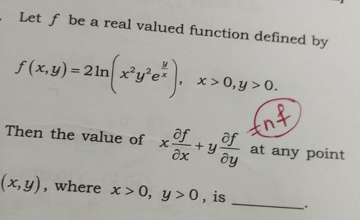 Solved Let F ﻿be A Real Valued Function Defined