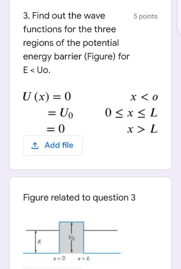 Solved 5 points 3. Find out the wave functions for the three | Chegg.com
