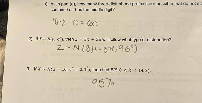 Solved Can Anyone Explain The Answers To B),2),and 3). I | Chegg.com