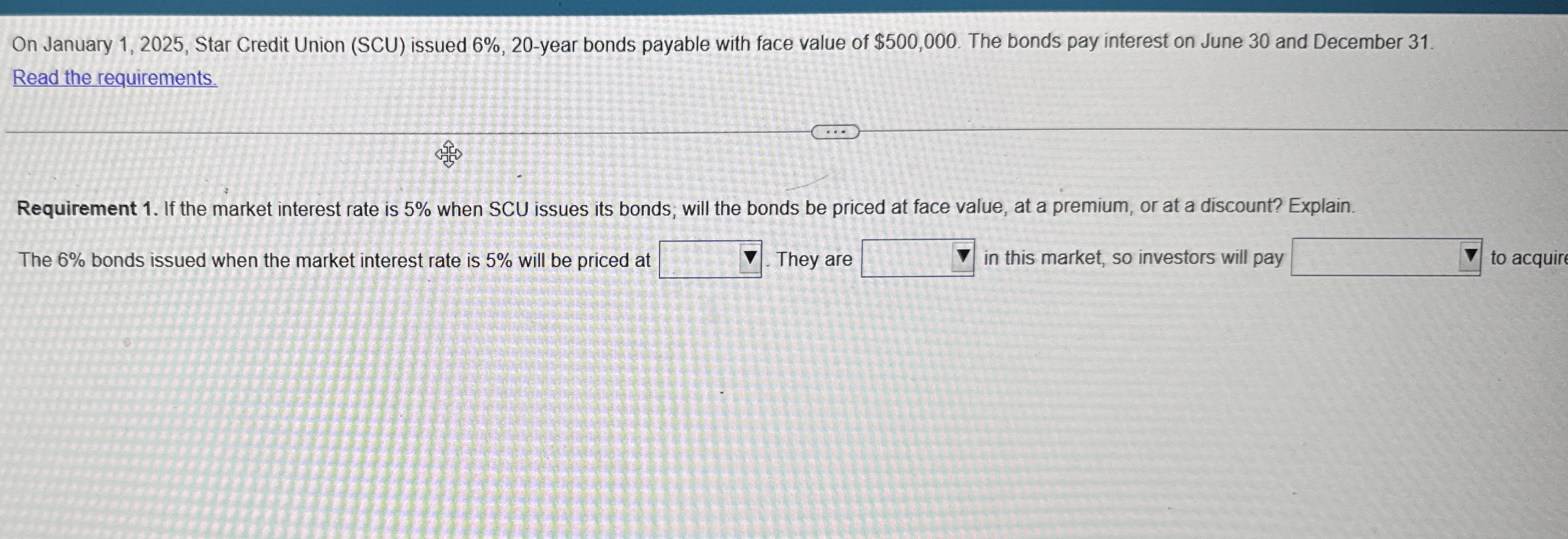 Solved On January 1, 2025, ﻿Star Credit Union (SCU) ﻿issued | Chegg.com