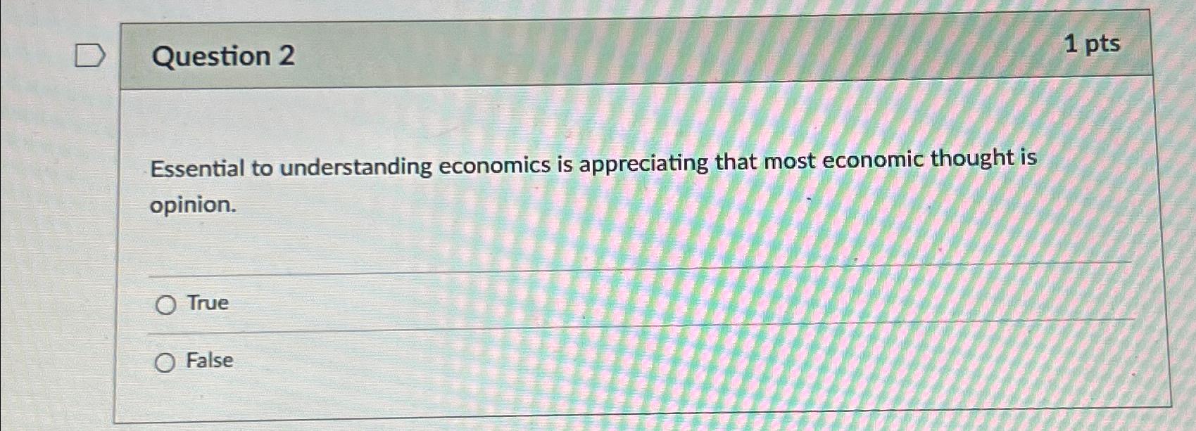 Solved Question 21 ﻿ptsEssential To Understanding Economics | Chegg.com