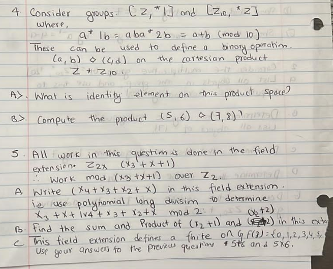 Solved 4. Consider where, p-p²= These * groups. [2₁1] and | Chegg.com