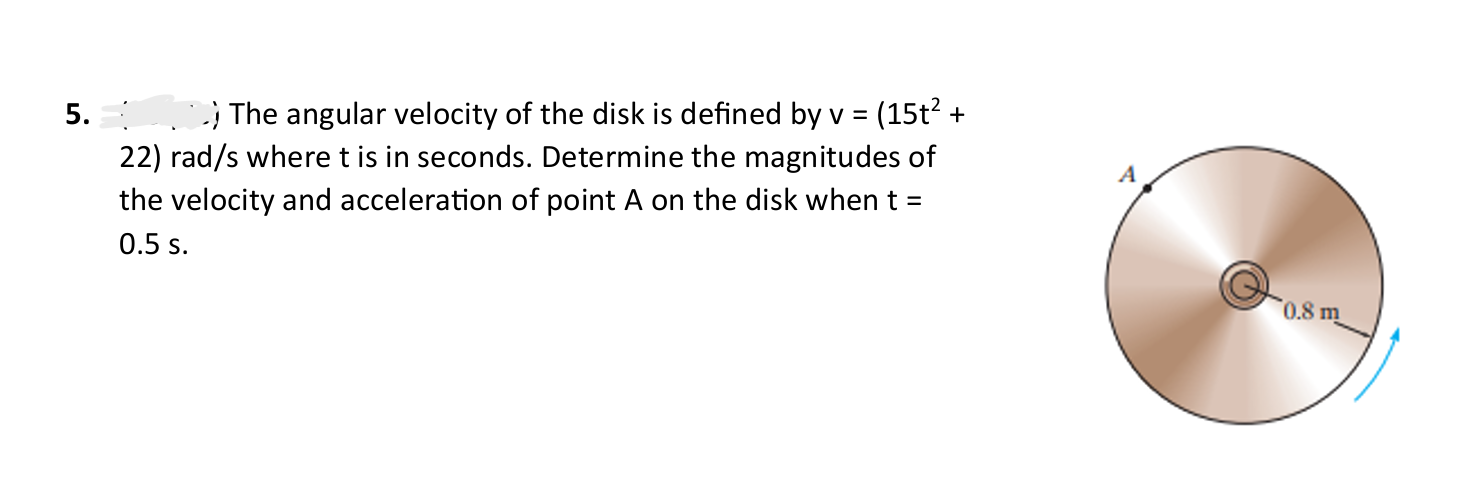 Solved j ﻿The angular velocity of ﻿the disk is ﻿defined by | Chegg.com