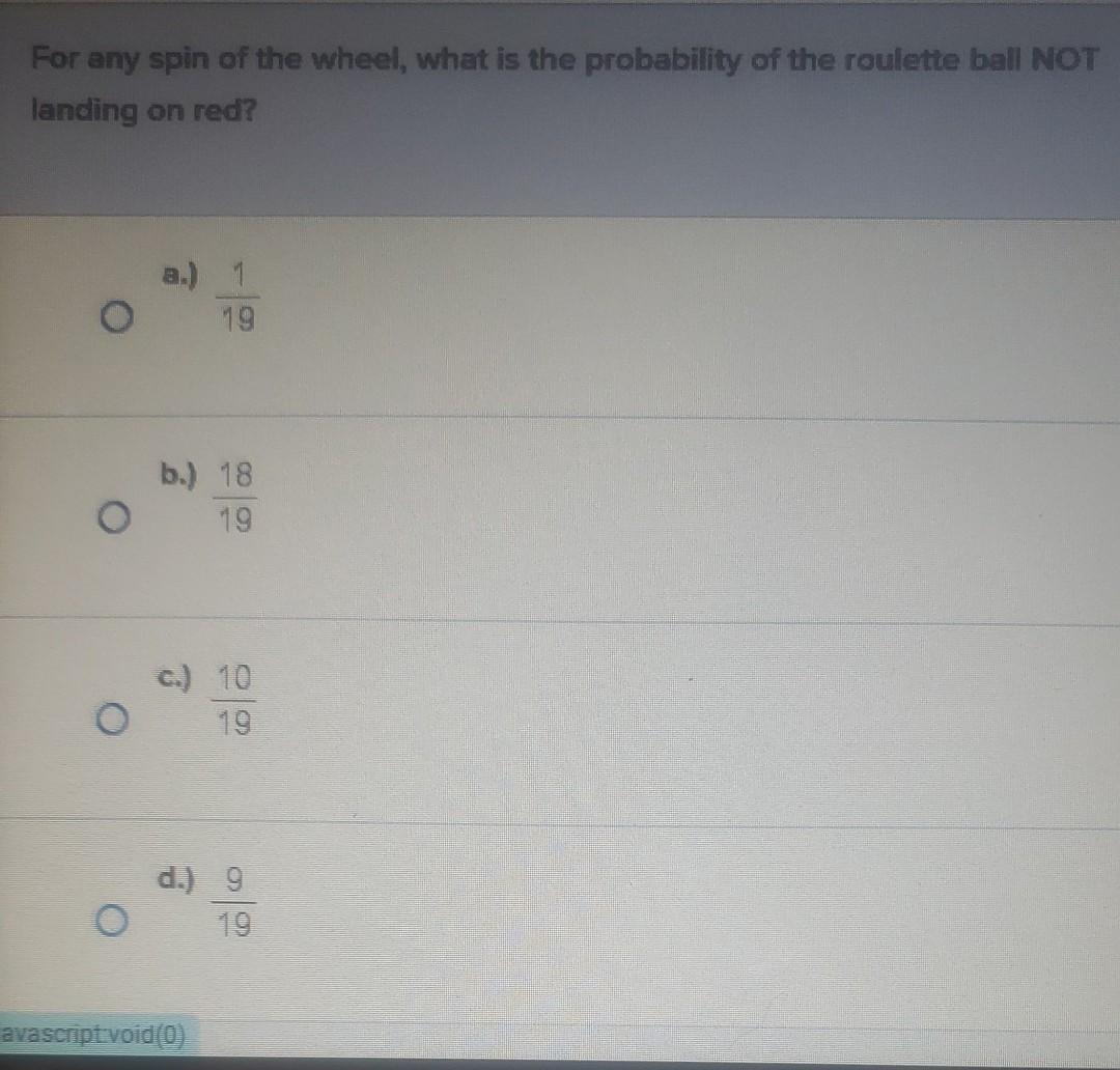 Solved A roulette wheel has 38 slots total, 36 of which are | Chegg.com