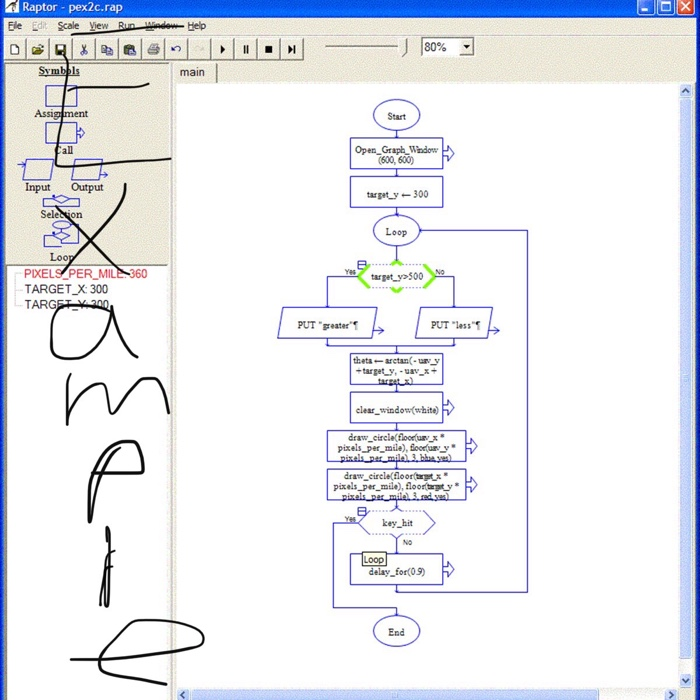 Solved - X Raptor - pex2c.rap File Edit Scale View Run | Chegg.com