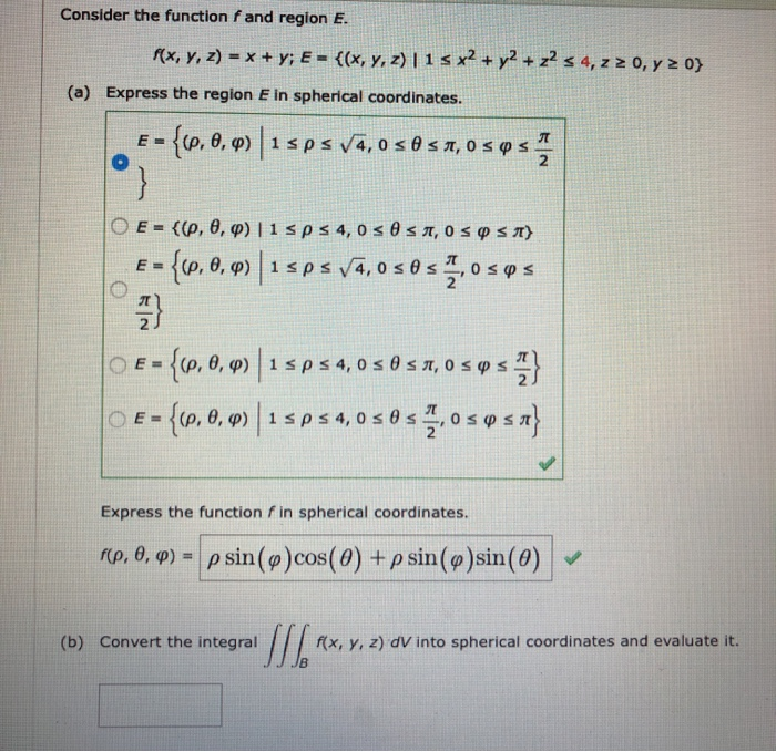 Solved Evaluate The Triple Integral SIL F(x, Y, Z) DV Over | Chegg.com