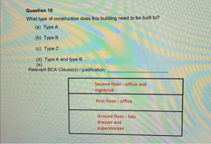 Solved Question 10 What Type Of Construction Does This | Chegg.com