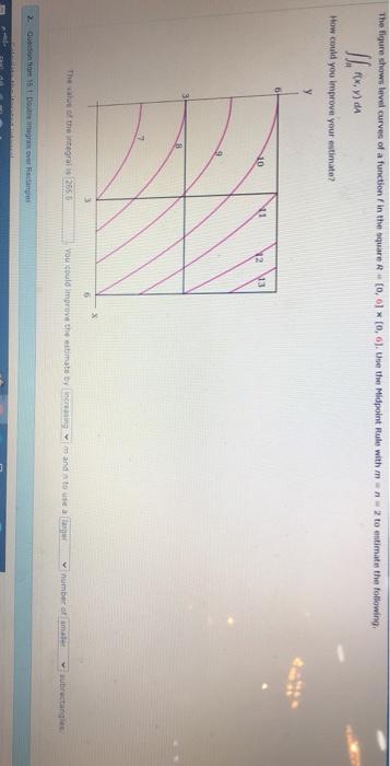 Solved The figure shows level curves of a function in the | Chegg.com