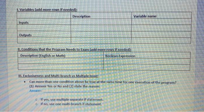 Solved Exercise 1 Problem Description: Given a total | Chegg.com