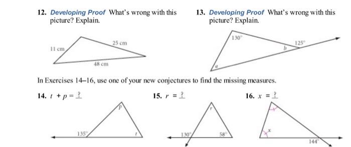 Solved 12. Developing Proof What's Wrong With This Picture? 