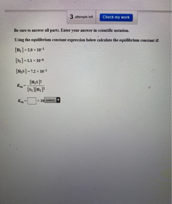 Solved 3 attempts left Check my work Be sure to answer all | Chegg.com
