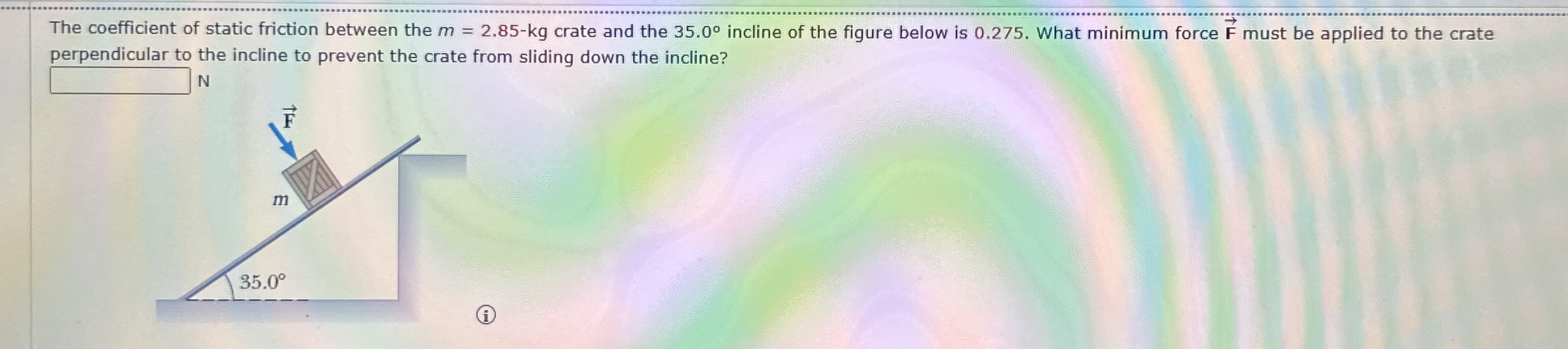 Solved The coefficient of static friction between the | Chegg.com