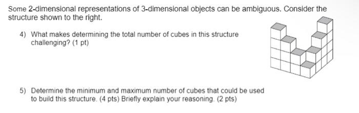 4 Stacked Congruent Cubes