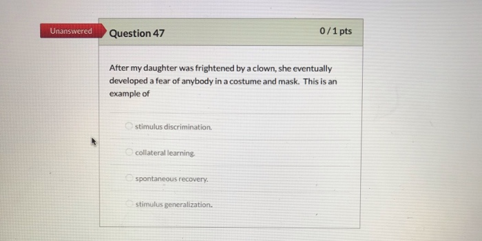 Solved Unanswered Question 47 0/1 Pts After My Daughter Was | Chegg.com