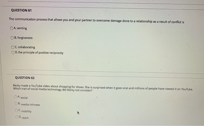 Solved QUESTION 59 The conflict style is one of the most | Chegg.com
