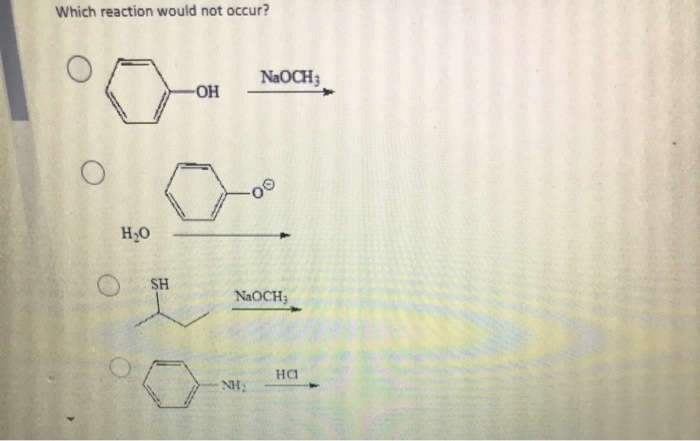 Naoch Solved NaOCH; OH HO O SH NaOCH Which reaction would not | Chegg.com