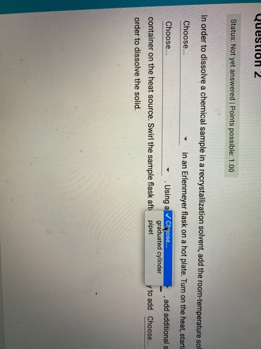 Solved Question 2 Status: Not yet answered Points possible: | Chegg.com