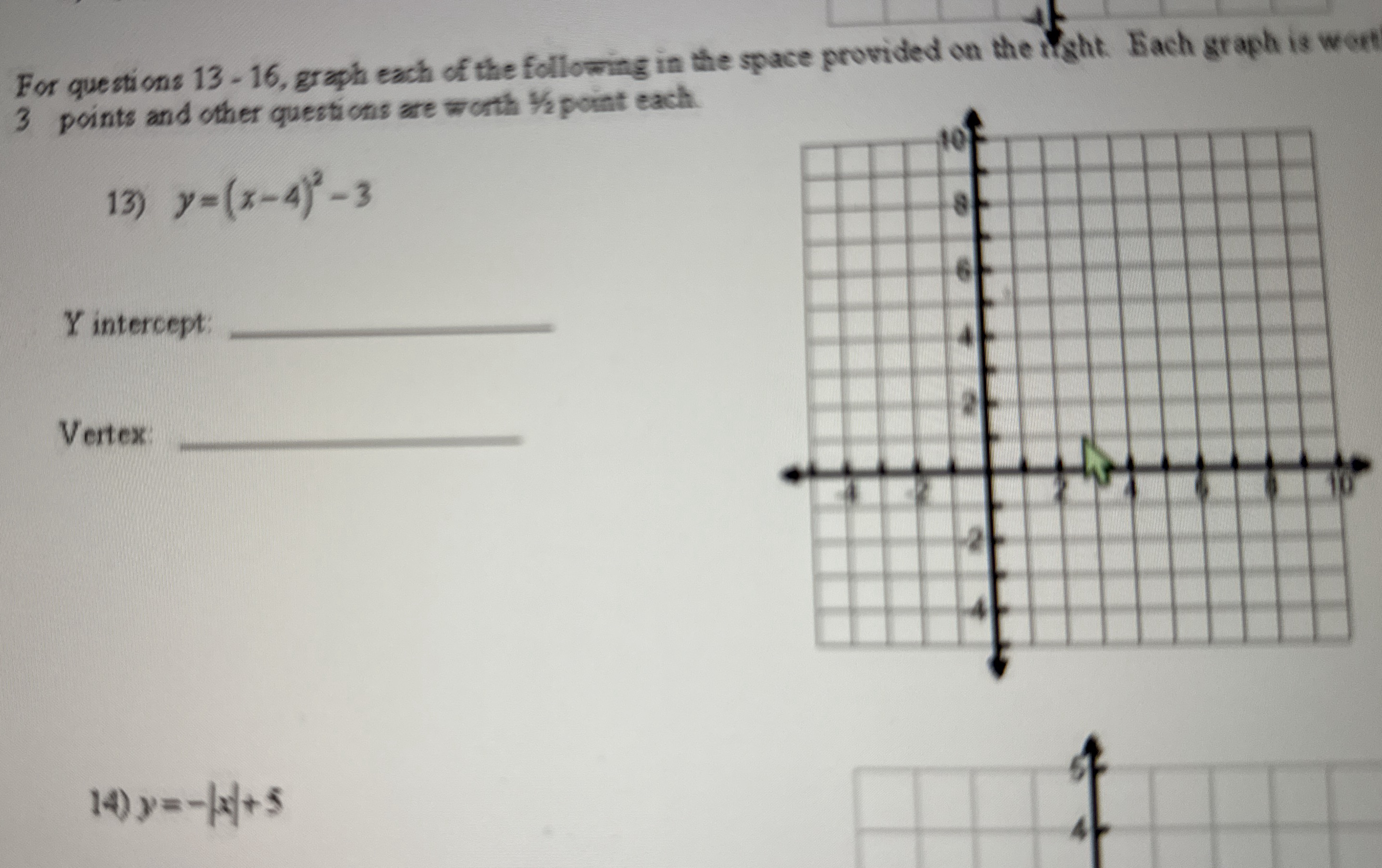 Solved For Questions Graph Each Of The Following In Chegg Com