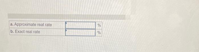 Solved a. Calculate the approximate real rate of return. | Chegg.com