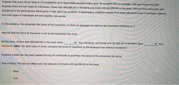 Solved Suppose that every driver faces a 1% probability of | Chegg.com