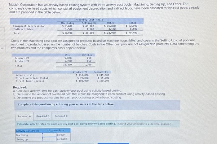 Solved Determine The Product Margins For Each Product 0370