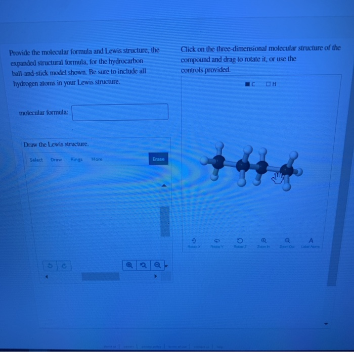 Solved Provide the molecular formula and Lewis structure, | Chegg.com