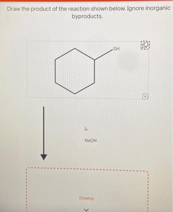 Solved Draw the product of the reaction shown below. Ignore | Chegg.com