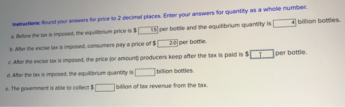 Solved Assume The Government Imposes A $0.75 Excise Tax On | Chegg.com