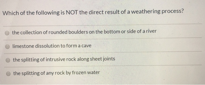 Solved Which of the following is NOT the direct result of a | Chegg.com