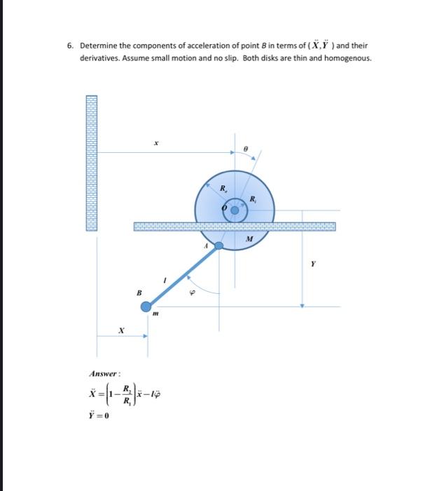 6. Determine the components of acceleration of point | Chegg.com