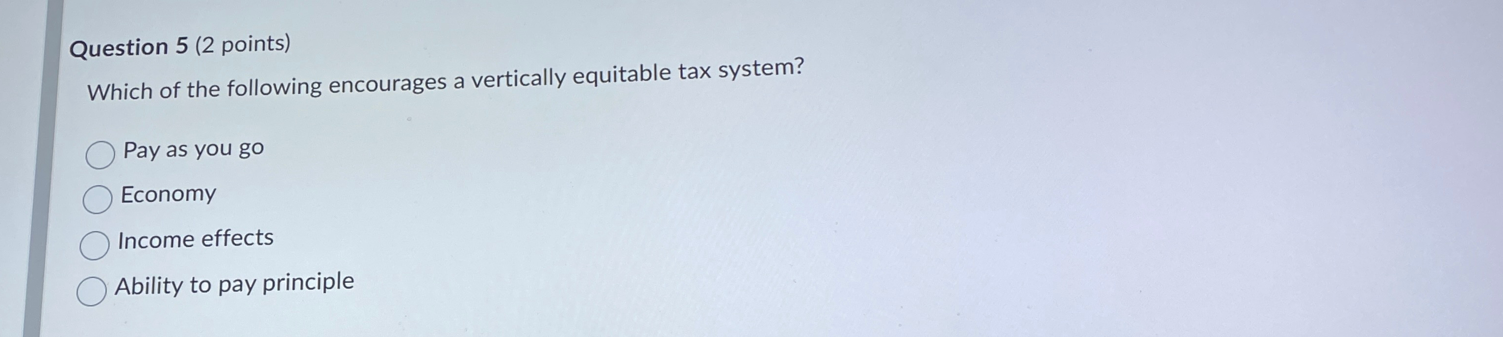 Solved Question 5 (2 ﻿points)Which of the following | Chegg.com