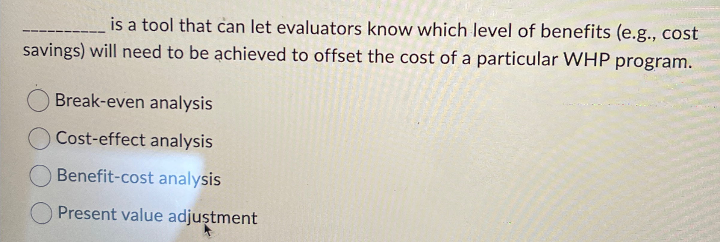 Solved is a tool that can let evaluators know which level of | Chegg.com