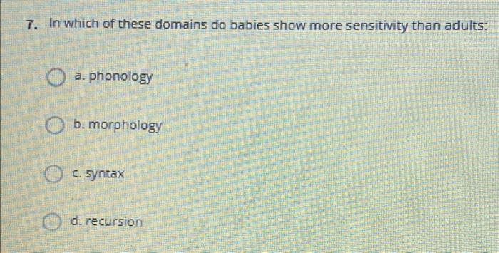 Solved 3. Current research shows that children generally Chegg